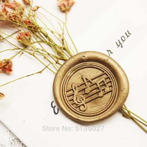 MUSIC NOTE treble clef Wax Seal Stamp / Wedding Invitation / Birthday Party / Gift Box Set j516