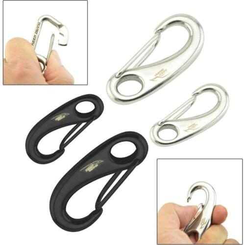 Stainless Steel Diving Snap Hook Clip Harness Belt Retainer Stopper Singel Hook BCD Accessoires