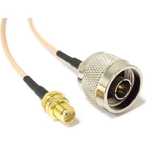 1PC New SMA Female Jack To N Male Plug Connector RG316 Coaxial Cable Pigtail 15CM Adapter copper wire