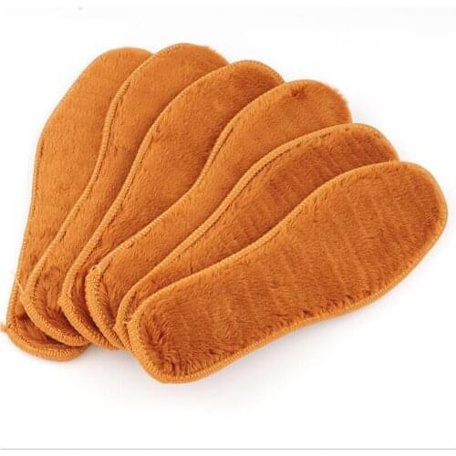 10 Pairs High Quality Warm Insole Breathable And Sweat-absorbing Thick And Velvet Soft Wool Felt Cotton Insole Winter