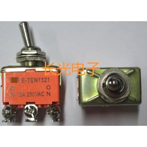 10pcs E-TEN1321 15A 250VAC toggle switch (six feet, two gears) toggle switch