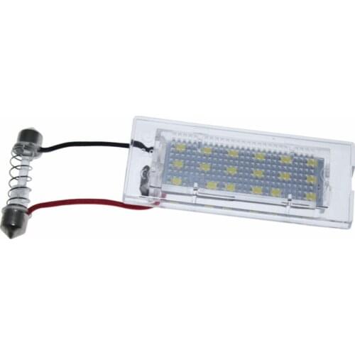 2Pcs Error Free 18 3528 SMD LED License Number Plate Light Car Rear Lamps Auto Bulbs fit for BMW E53 X5 Pre-Facelift 2006-2010