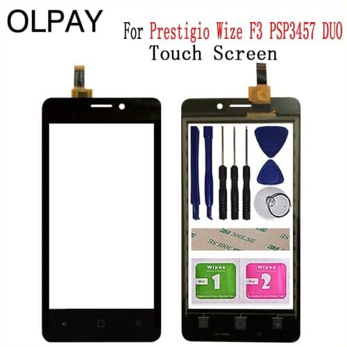 4.5'' Mobile Phone TouchScreen For Prestigio Wize F3 PSP3457 PSP 3457 DUO Touch Screen Glass Lens Digitizer Sensor Repair