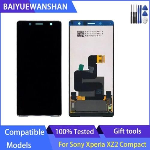 5.0'' For Sony Xperia XZ2 Compact LCD Display Touch Screen Digitizer Assembly Replacement For Sony XZ2 Mini LCD