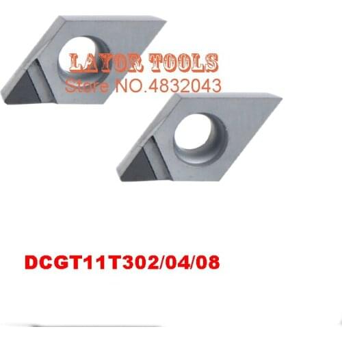 Free shipping 2PCS DCGT11T302/DCGT11T304/DCGT11T308 CBN Inserts , CNC CBN Diamond insert For Lathe Tools Inserts For SDJCR