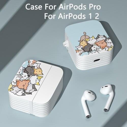 Earphone Case For AirPods 1 2 Silicone Wireless Bluetooth Earphone Cartoon Pictures Case For AirPods Pro Protective Cover