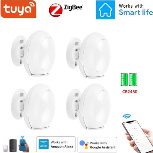 Tuya Zigbee3.0 Smart Motion Sensor Smart Body Movement Detector PIR Human Body Sensor Work With Alexa Google Home Smart Life App
