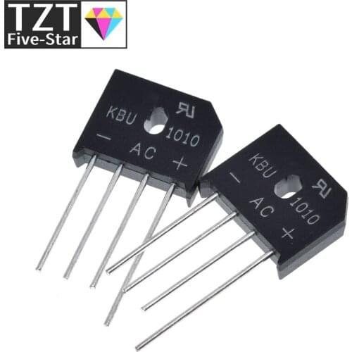 5PCS/LOT KBU1010 KBU-1010 10A 1000V ZIP Diode Bridge Rectifier diode New