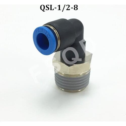 QSL-1/2-6 QSL-1/2-8 QSL-1/2-10 QSL-1/2-12 QSL-1/2-16 FESTO Inserted threaded pipe joint Connector QSL series pneumatic component
