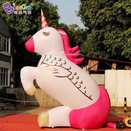 Customized 4m/5m/6m height giant inflatable unicorn / large unicorn inflatable horse toys