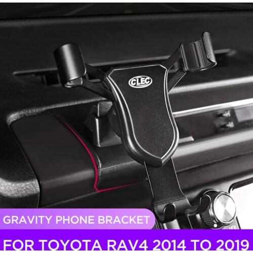 Phone Holder Bracket For Toyota RAV4 2014 2015 2016 Air Vent Mobile GPS Phone Stand Clip Mount Cradle For Toyota RAV4 2017 2018