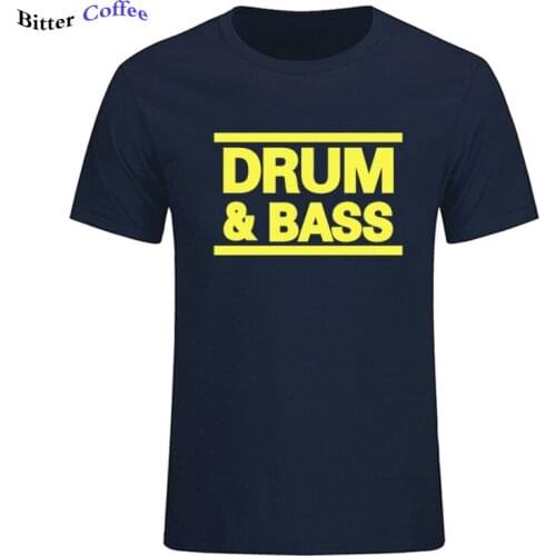 NEW Music DRUM N BASS DNB DMC Letter Print Mens T Shirt Hip Hop T Shirts Men Cotton Short Sleeve Tee Shirt Free Shipping