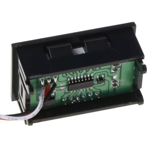 Mini Voltmeter Tester Digital Voltage Test Battery DC 0-40V Red/Blue/Green Auto Car E7CA