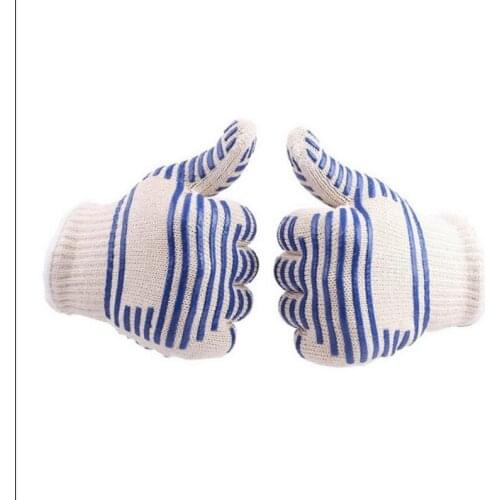 Wholesale 100pc Heat Proof Resistant Oven Mitt Glove For 540F Hot Surface barbecue oven glove Cooking BBQ Grill Glove Oven glove