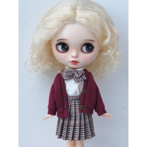 JD039 10-11 inch Popular Long Wave BJD Mohair Doll Wig Newest Soft Mohair hair for BJD Dolls High Quality Doll Accessories