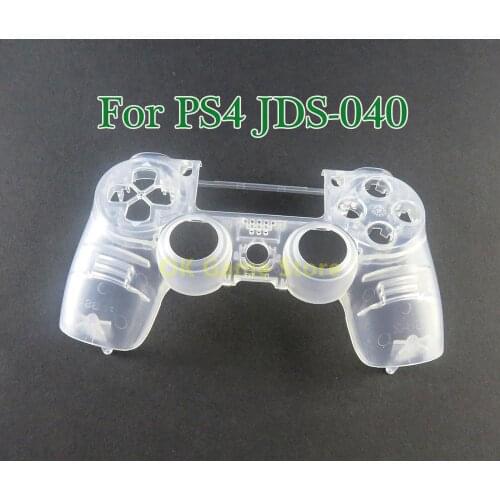 1pc/lot JDS 040 jdm040 transparent faceplate front shell cover case upper shell cover clear top cover for ps4 pro controller