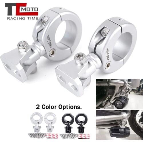 Motorcycle Adjustable Clamp Spotlight Holder Universal for Cafer Racer Chopper 28-32mm Bumper Cross Bar Mount Accessory