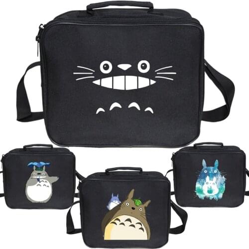 Boys Girls Cute Totoro Lunch Bag Worker Lunch Box Students Lunch Bag Kids Cartoon Bag Picnic Insulation Bag Gift