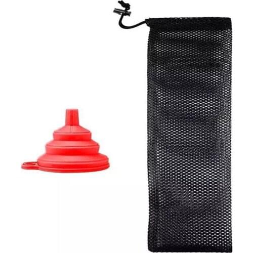 Outdoor Birds Feeding Bag Portable Folding Hanging Mesh Funnel Creative Birds Food Storage Tools for Garden Courtyard JS22