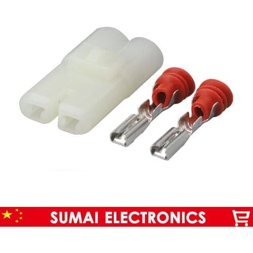 2 Pin 2.3mm male Car connector plug,2.3mm Car electrical connector for car motorcycle Truck etc