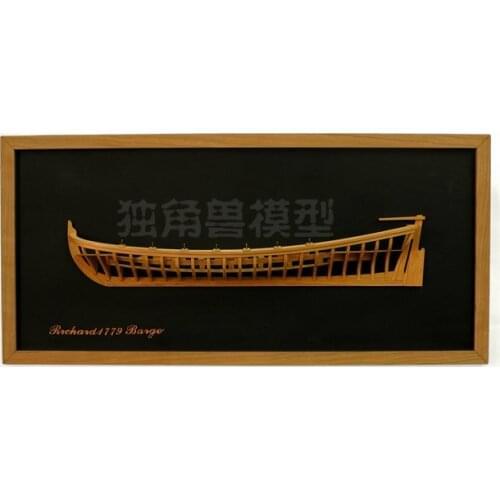 29 ft Barge french Dinghy 1:24 cross section-cherry version Model kit