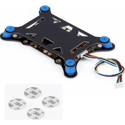 5 in 1 Shock Absorber Damping Plate Integrated Power Module ESC Power Distribution Board 5V & 12V BEC For DIY FPV APM PX4