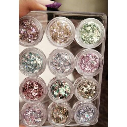 50 Grams -1 bag (Mix )Holographic Unicorn Dandruff Mirror Flakes nail art Glitter Nail Art Glitter Iridescent Glitter/ sequins