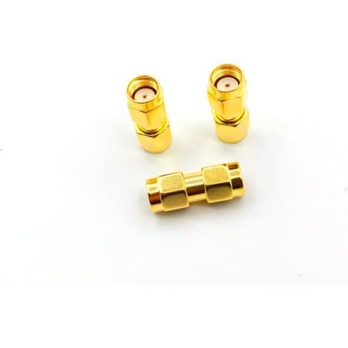 50pcs -100pcs RP-SMA male jack center to RP-SMA male jack in series RF adapter connector