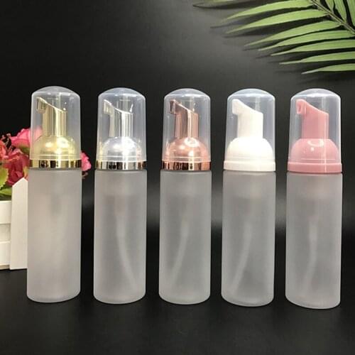 500pcs 50ml Travel Foamer Bottles Frosted Plastic Foam Bottles Pump Hand Wash Soap Mousse Cream Dispenser Bubbling Bottles