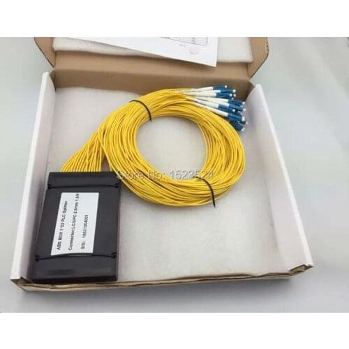 Free Shipping 2.0mm 1.5M 1x32 ABS Box LC/UPC Fiber Optical PLC Splitter Module