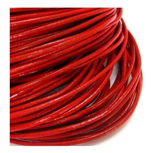 Big Promation 10 meter handmade necklace bracelet DIY supplies Free Shipping black color Round Real Leather Jewelry Cord 2mm