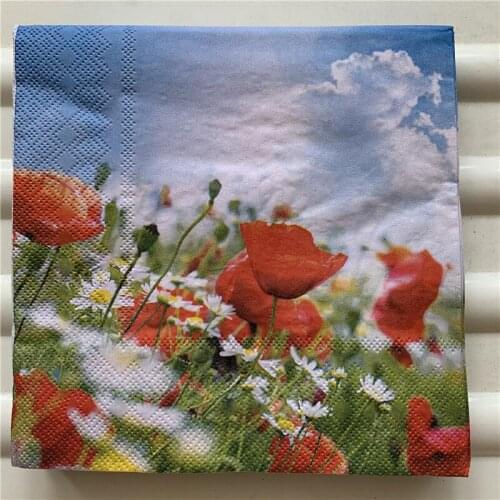 Decoupage table paper napkin elegant tissue vintage towel sun flower butterfly birthday wedding party beautiful serviettes decor