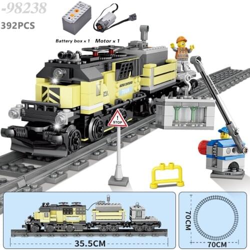 Electric Train With Round Track Compatible Major Brand Toys Island Building Block Road Classic Collections