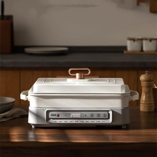 JRM0459 Fagor Household Flat Multi-function Pot Cooking Pot Electric Hot Pot BBQ Meat Cooking Machine All-in-one Steaming Pot