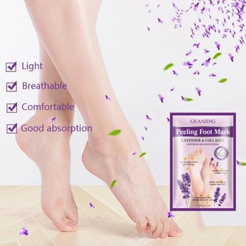Sevich Lavender Foot Masks Remove Dead Skin Foot Peeling Mask for Legs Exfoliating Socks for Pedicure Anti Crack Heel Skin Care
