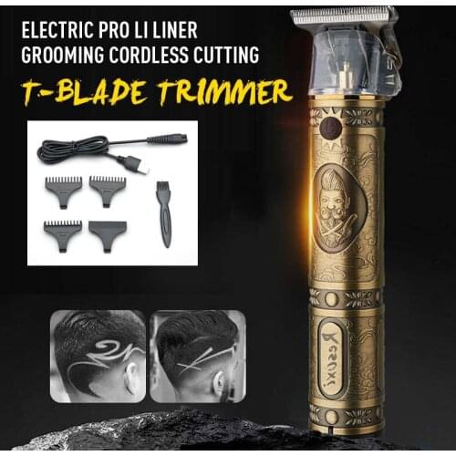 Hair Clipper Electric Trimmer Beard For Men Professional Barber T-Blade Mini Hair Cutting Machine Cordless Hairdressing Supplies