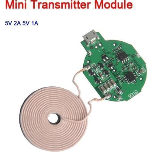 DC 5V 2A Mini Wireless Charger Transmit Module Mini PCBA Charging Coil QI Universal Apple Android PHONEDIY
