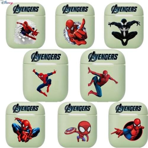 Disney Marvel Spider-Man Soft Silicone Cases For Apple Airpods 1/2 Protective Case Bluetooth Wireless Earphone Cover For Apple A