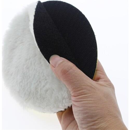 Kit Polishing White Pads 5\\\'\\\' Accessories Artificial Wool Polisher Bonnet