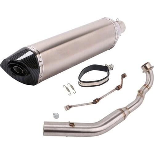 Slip for Kymco Xciting 400 Motorcycle Modified System Front Link Pipe Exhaust Tip Muffler Tail Pipe with DB Killer Silencer