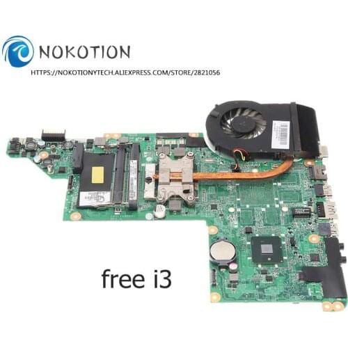 NOKOTION 630281-001 603644-001 For HP dv6-3000 Motherboard heatsink +i3 Instead of 603939-001 631082-001 595133-001 595135-001