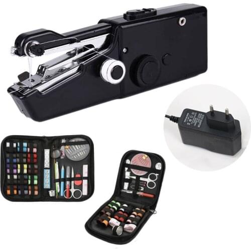 Portable Sewing Machine Mini Manual Small Kits Needlework Useful Things Treadmill Sew Tools Multifunctional DIY Household Stitch