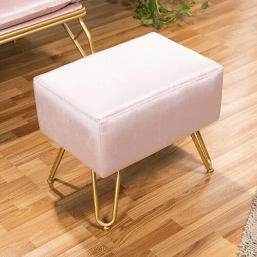 Nordic shoes dressing, bedside stool household living room pier simple modern fitting room stool light luxury sofa stool pedal