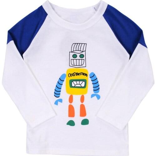 Special Offer Children Clothes Boys Girls Robot T Shirt Cartoon Children T-Shirts 100% Cotton Childrens T-Shirt Kids Tops