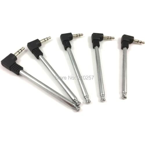 Free Shipping 10pcs Telescopic Antenna 3.5mm Male Plug Connector for FM Radio 245mm Length
