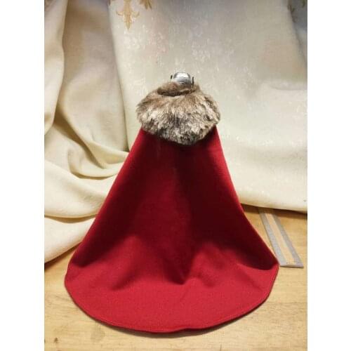 1:12th Accessory Red cloak Cape Model for 6" male Body