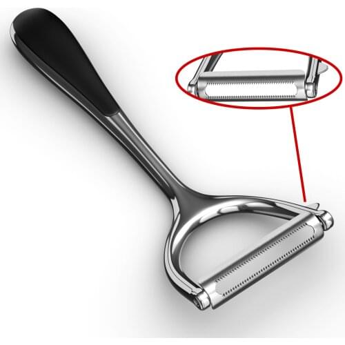 BalleenShiny Zinc Alloy Y-shaped Peeler Non-slip Handle Stainless Steel Blade Kitchen Safe Peeler for Vegetables And Fruits