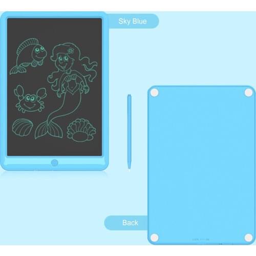 13/10in LCD Writing Tablet Split Screen Electronic Drawing Board Ruler Mouse Pad Black Portable Ultra-thin Board
