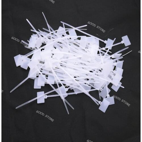 2.5*100mm 100pcs zip ties Write On Ethernet RJ45 RJ12 Wire Power Cable Label Mark Tags nylon cable ties