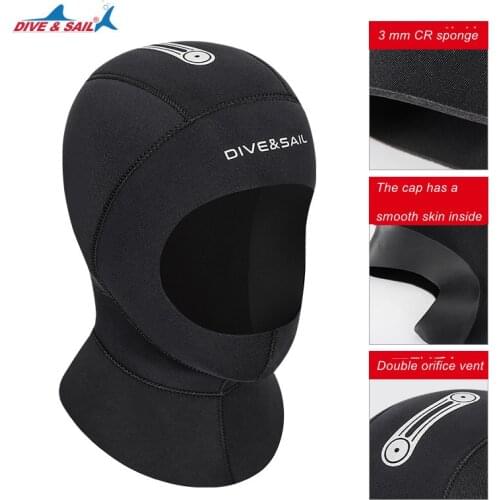 3MM Diving Cap With Shoulder Neoprene Scuba Snorkeling Equipment Hat Hood Neck Cover Winter Swim Warm Surf Wetsuit Protect Hair
